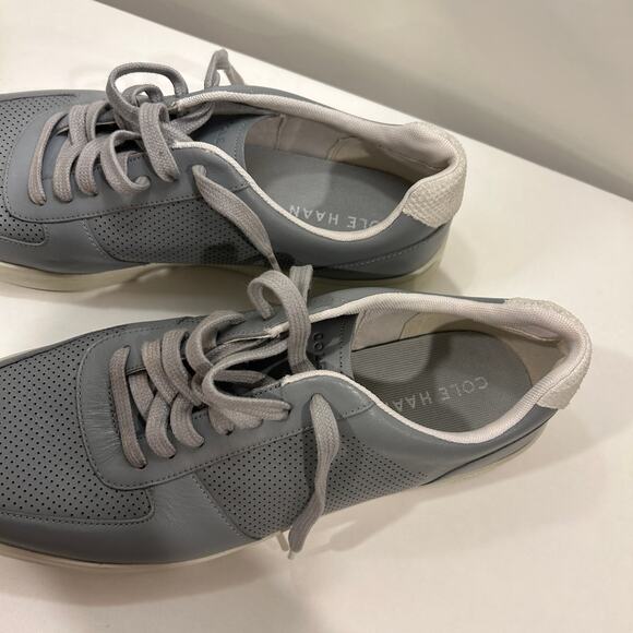 Cole Haan Men\'s Grand Crosscourt Perforated Low Top Sneakers - Gray - Size 11 main image 11